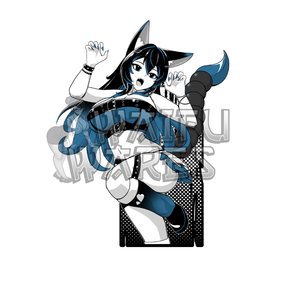 Kiakuromi Peeper Sticker (6inch)