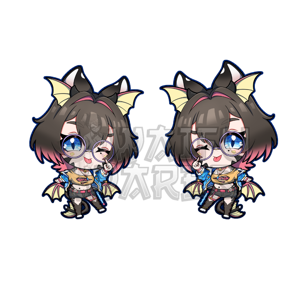 CheckyNyanChan Keychain (3")
