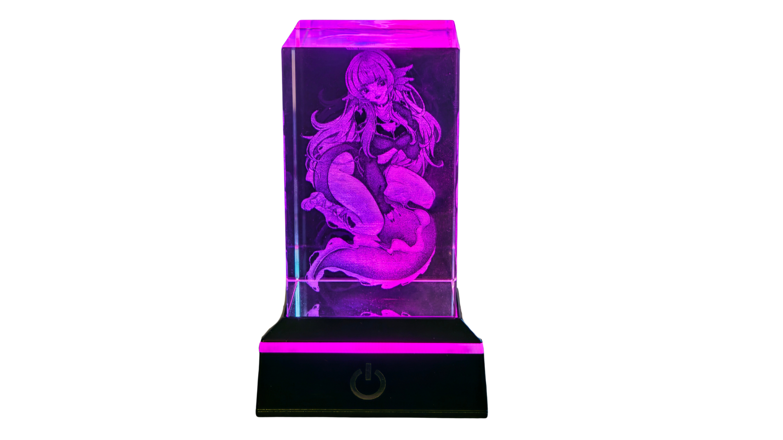 Emmytheaxolotl Oshi Crystal LED Lamp
