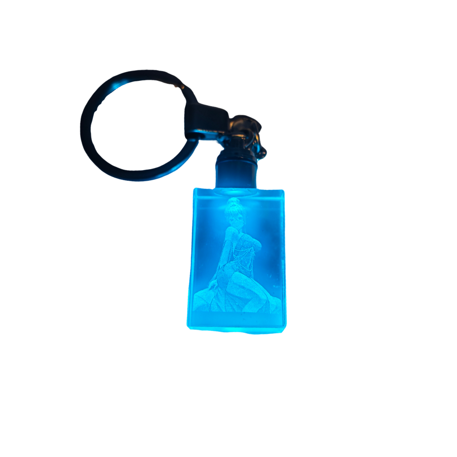 TheSirenVT Oshi Crystal LED Keychain