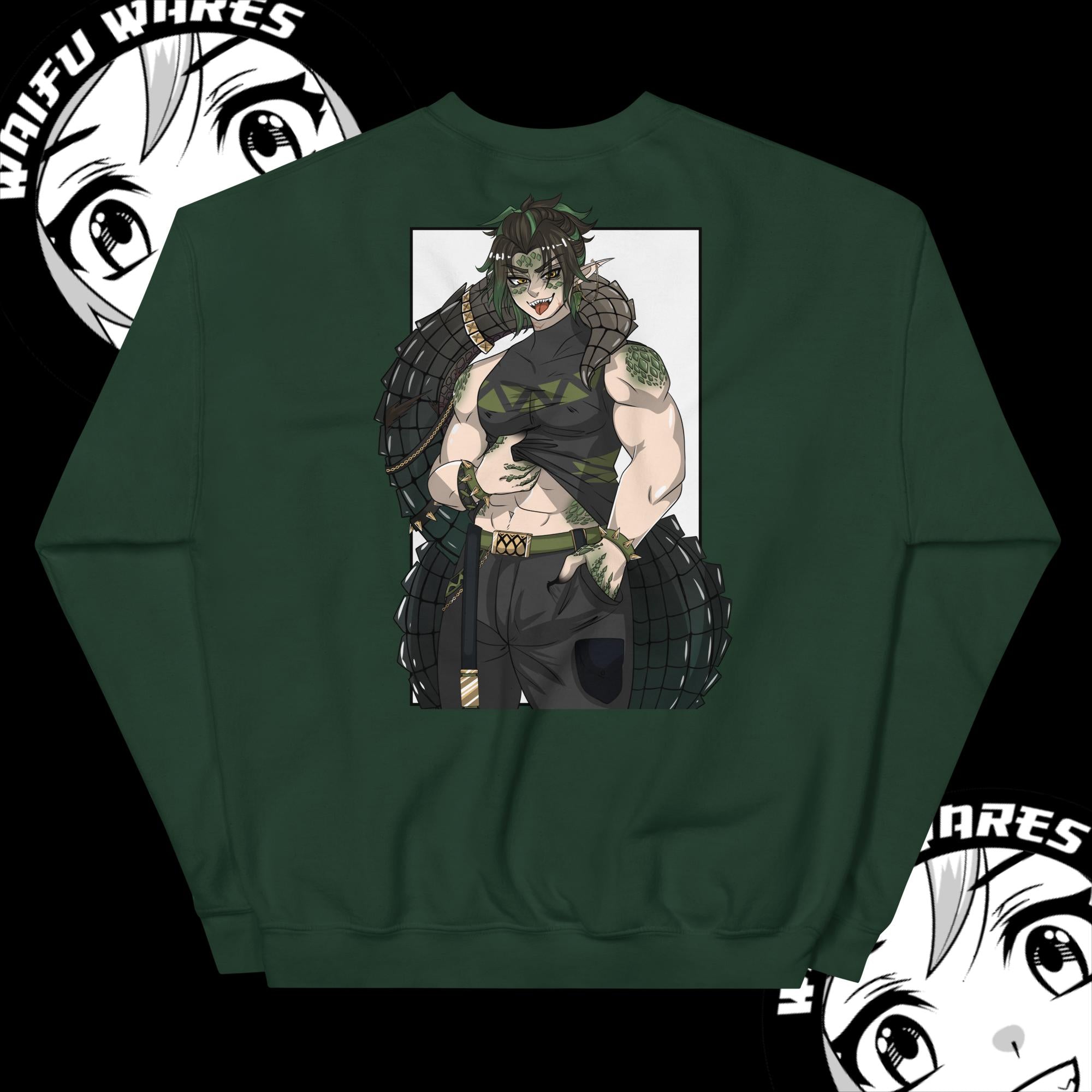 Waifu Wares Ivo Deinosuchus Unisex Sweatshirt