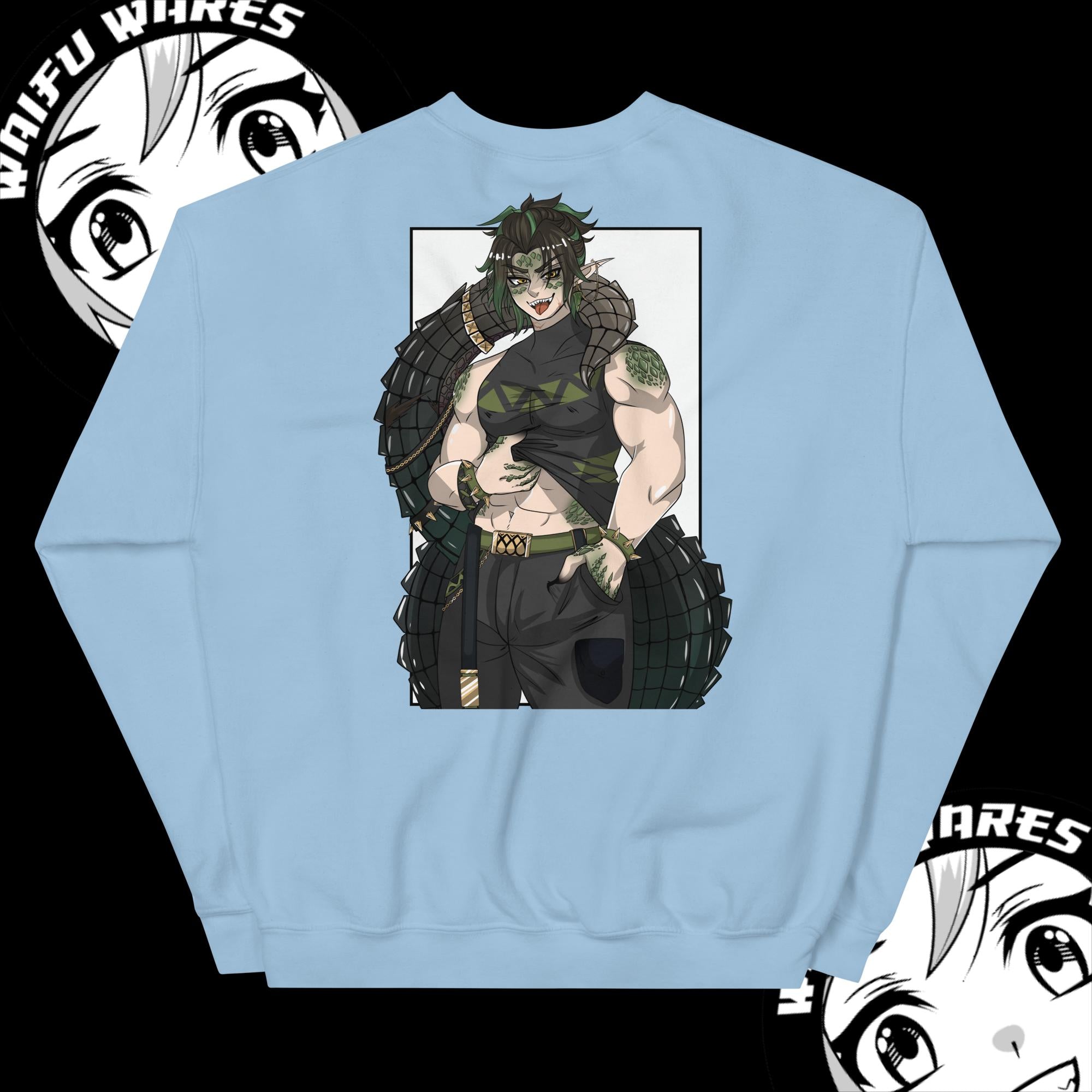 Waifu Wares Ivo Deinosuchus Unisex Sweatshirt