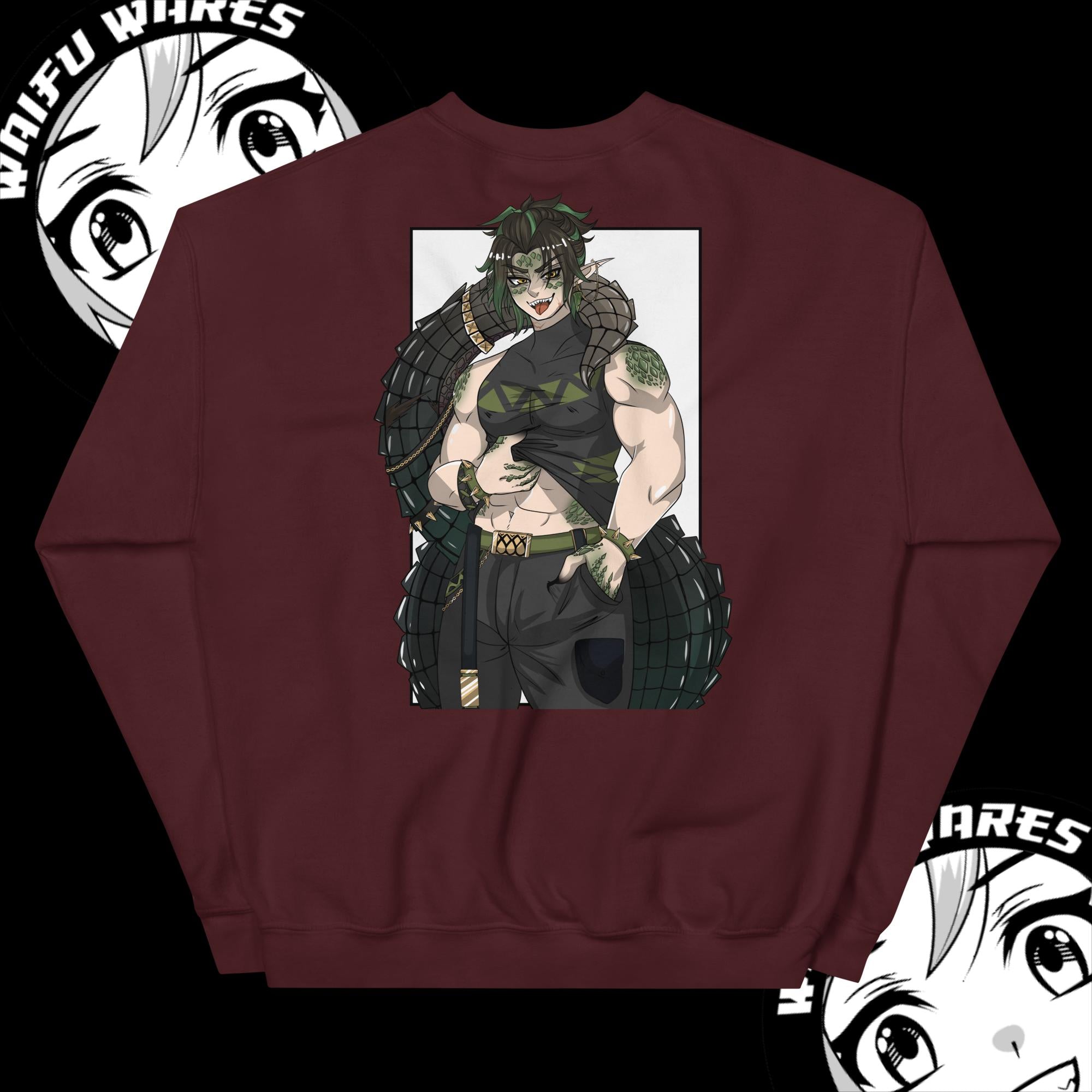 Waifu Wares Ivo Deinosuchus Unisex Sweatshirt