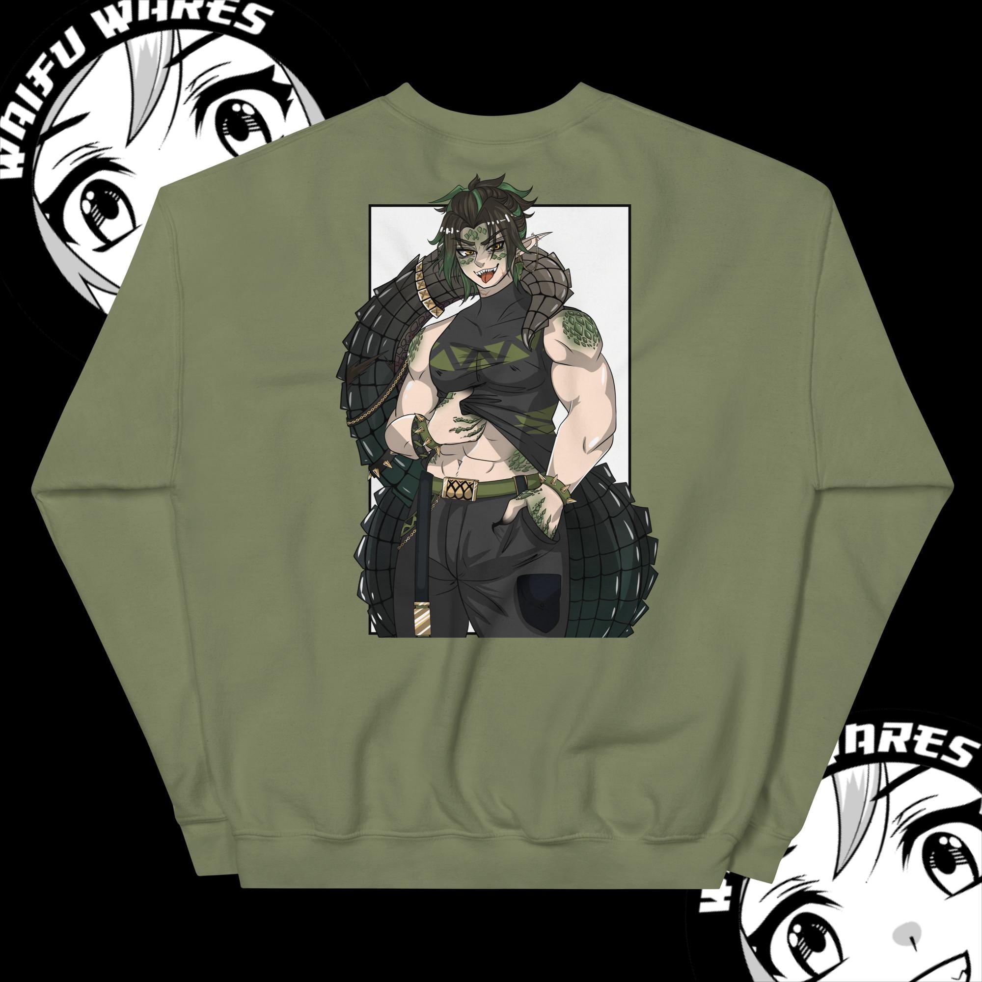 Waifu Wares Ivo Deinosuchus Unisex Sweatshirt