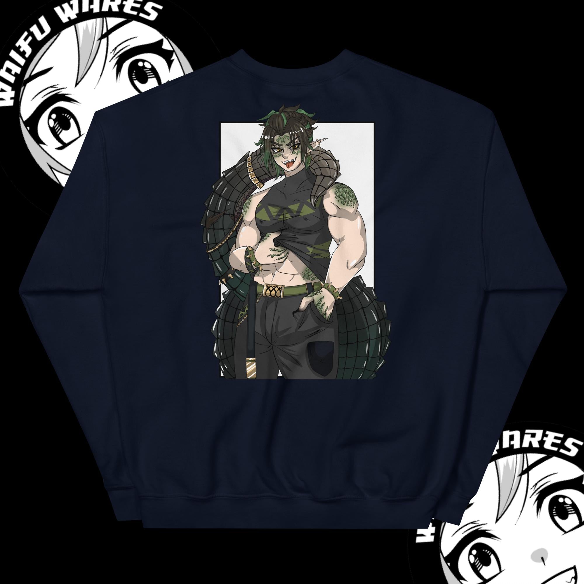 Waifu Wares Ivo Deinosuchus Unisex Sweatshirt