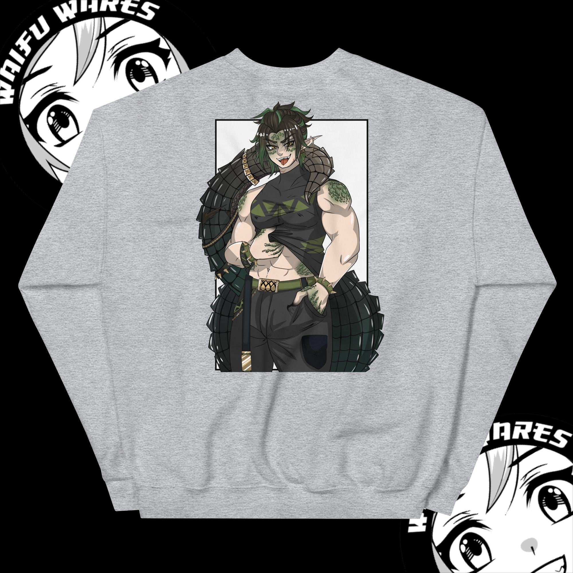Waifu Wares Ivo Deinosuchus Unisex Sweatshirt