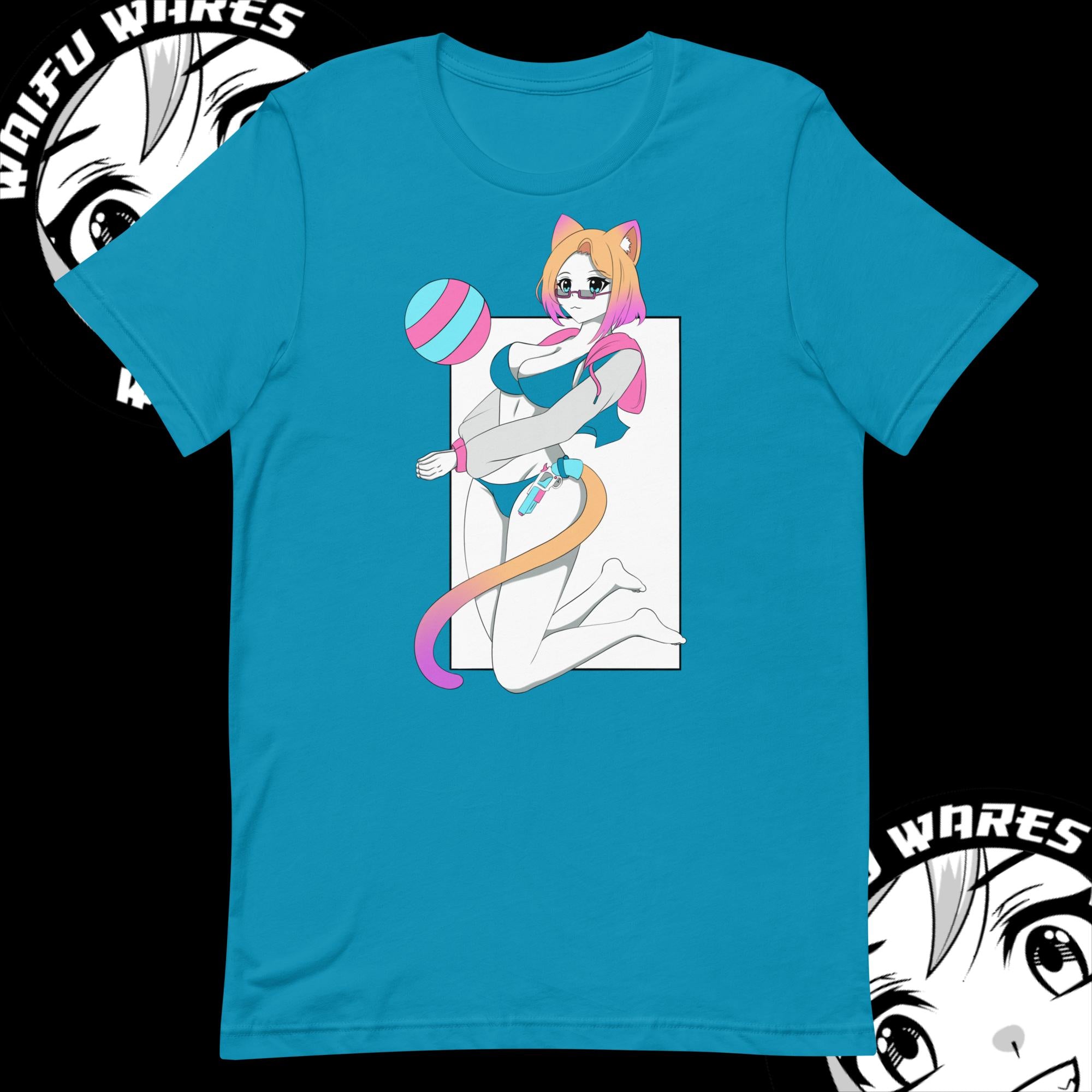 Waifu Wares Nyah Nikki Unisex t-shirt (Transparent)