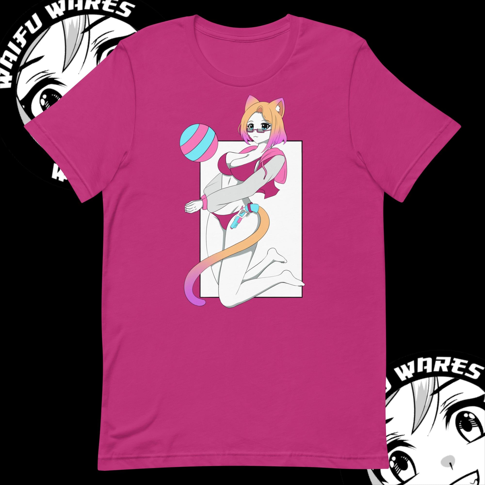 Waifu Wares Nyah Nikki Unisex t-shirt (Transparent)