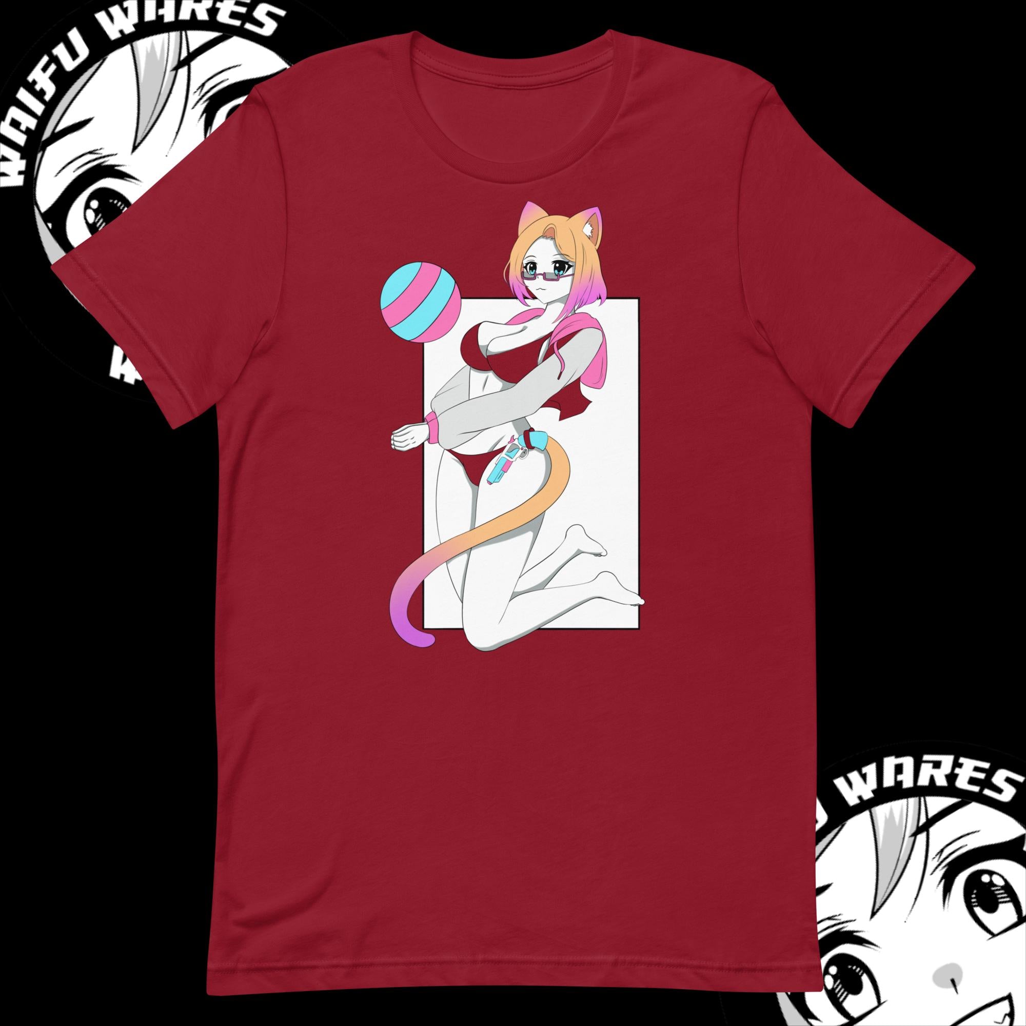 Waifu Wares Nyah Nikki Unisex t-shirt (Transparent)