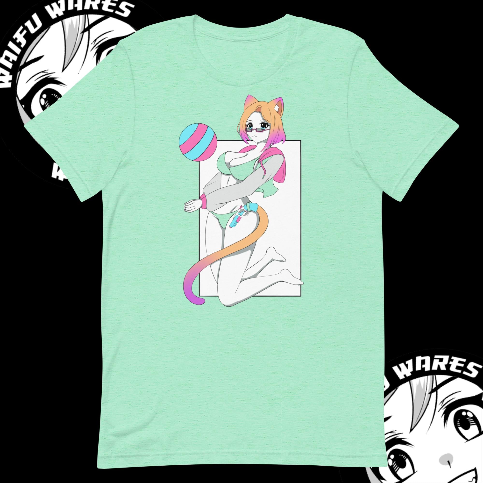 Waifu Wares Nyah Nikki Unisex t-shirt (Transparent)