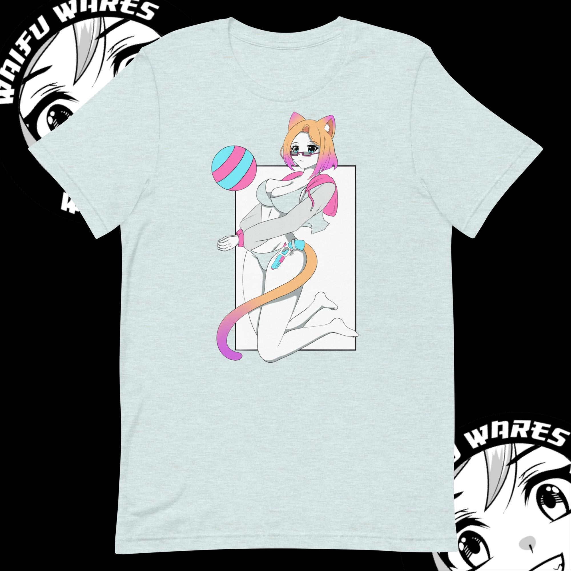 Waifu Wares Nyah Nikki Unisex t-shirt (Transparent)