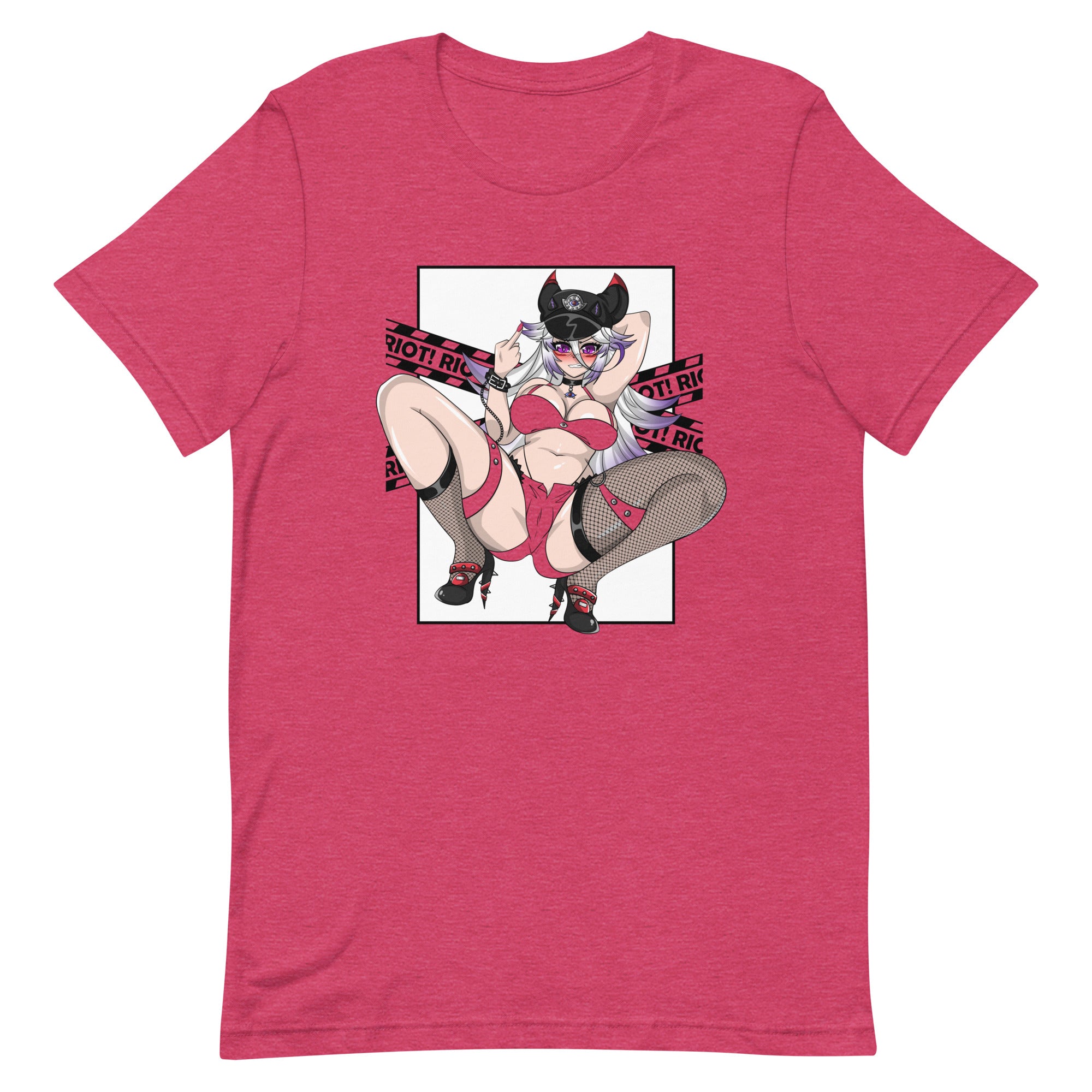 Waifu Wares Content Creator Raya Riot Unisex t-shirt (Transparent)