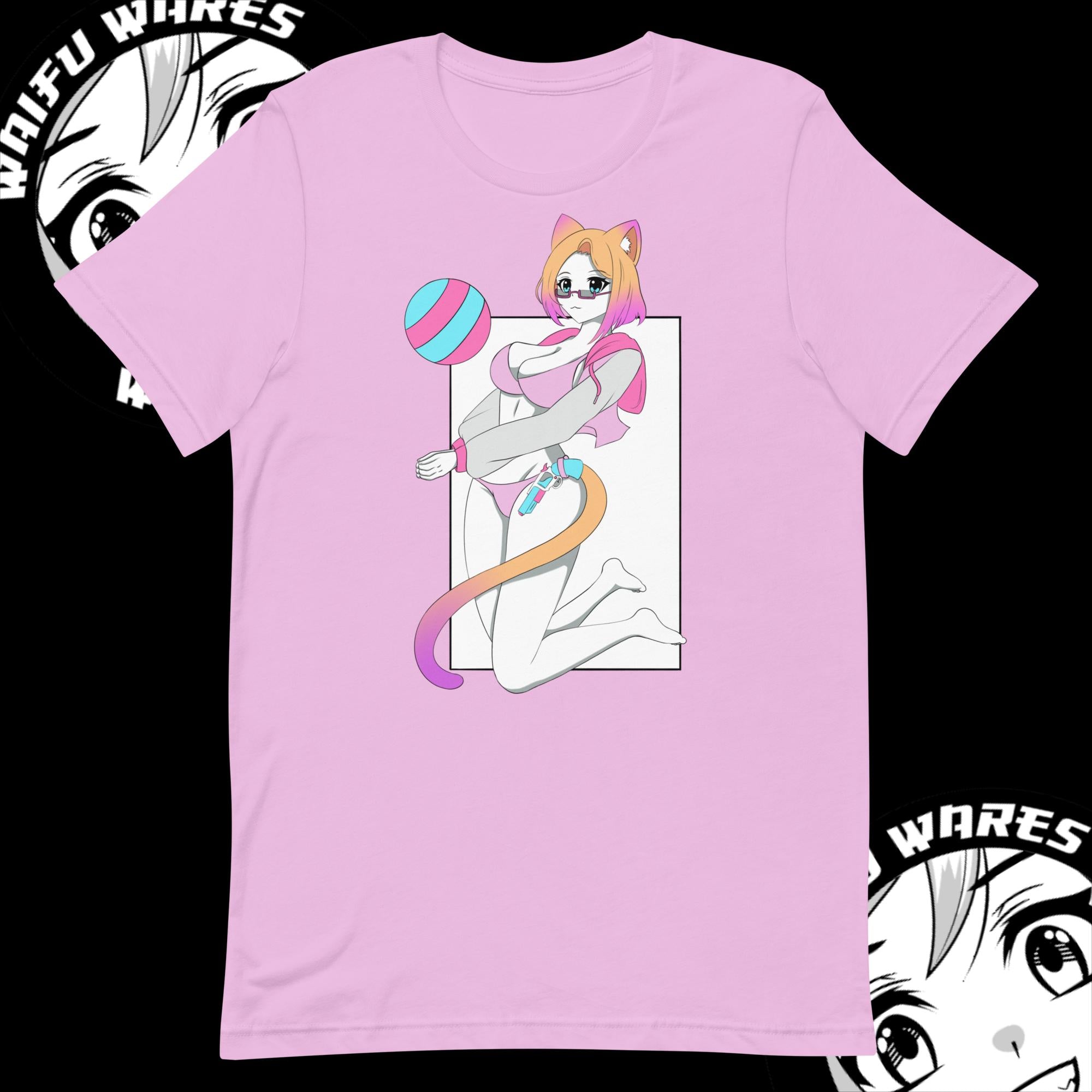Waifu Wares Nyah Nikki Unisex t-shirt (Transparent)