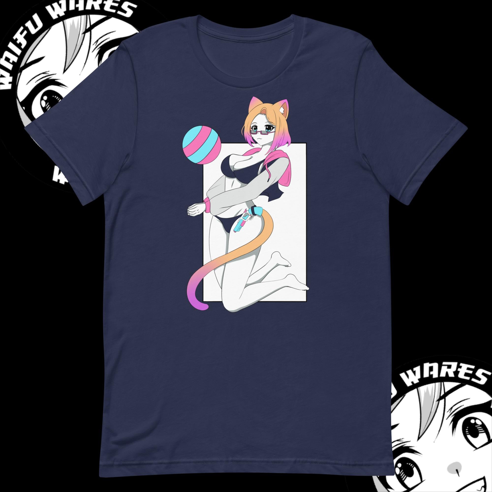 Waifu Wares Nyah Nikki Unisex t-shirt (Transparent)