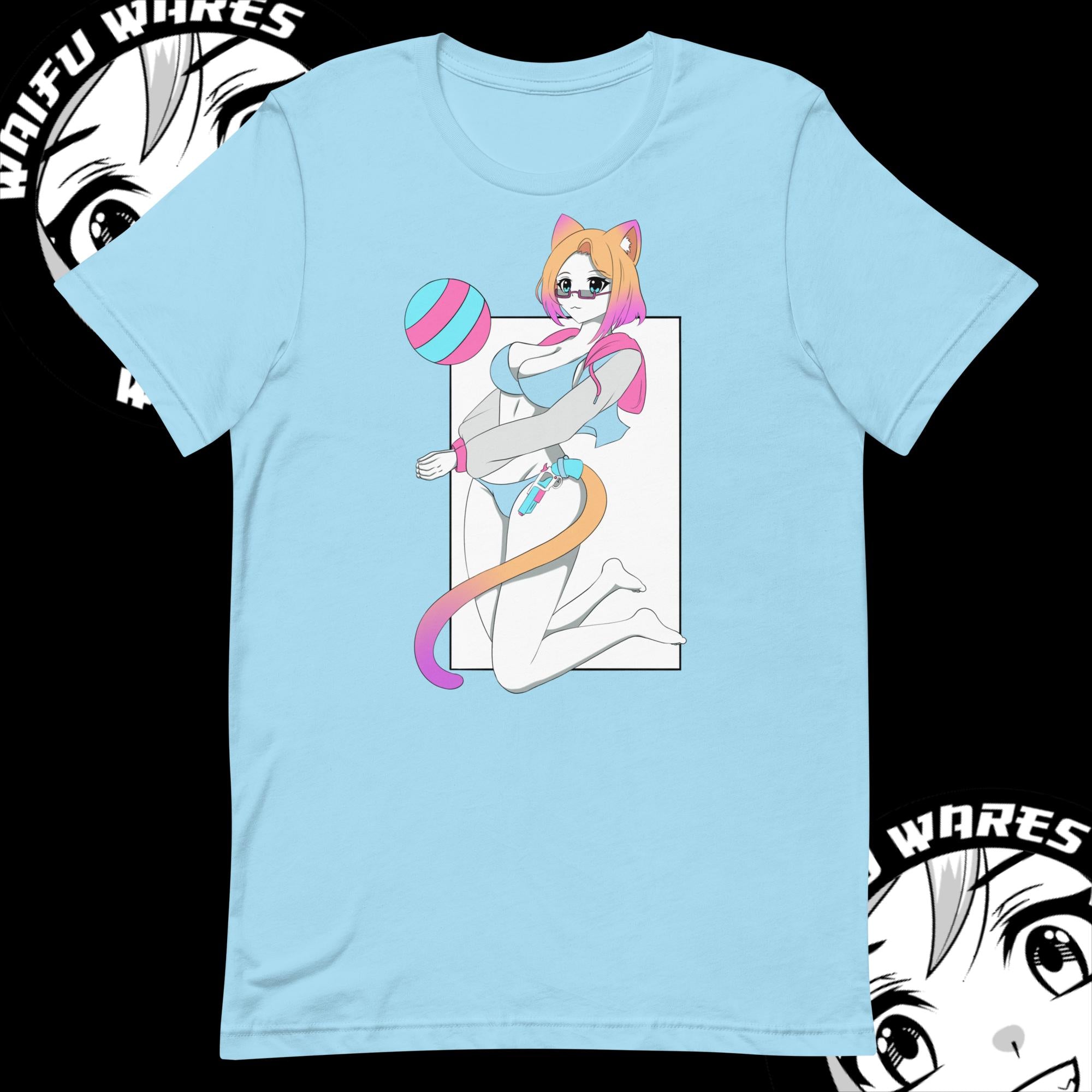 Waifu Wares Nyah Nikki Unisex t-shirt (Transparent)