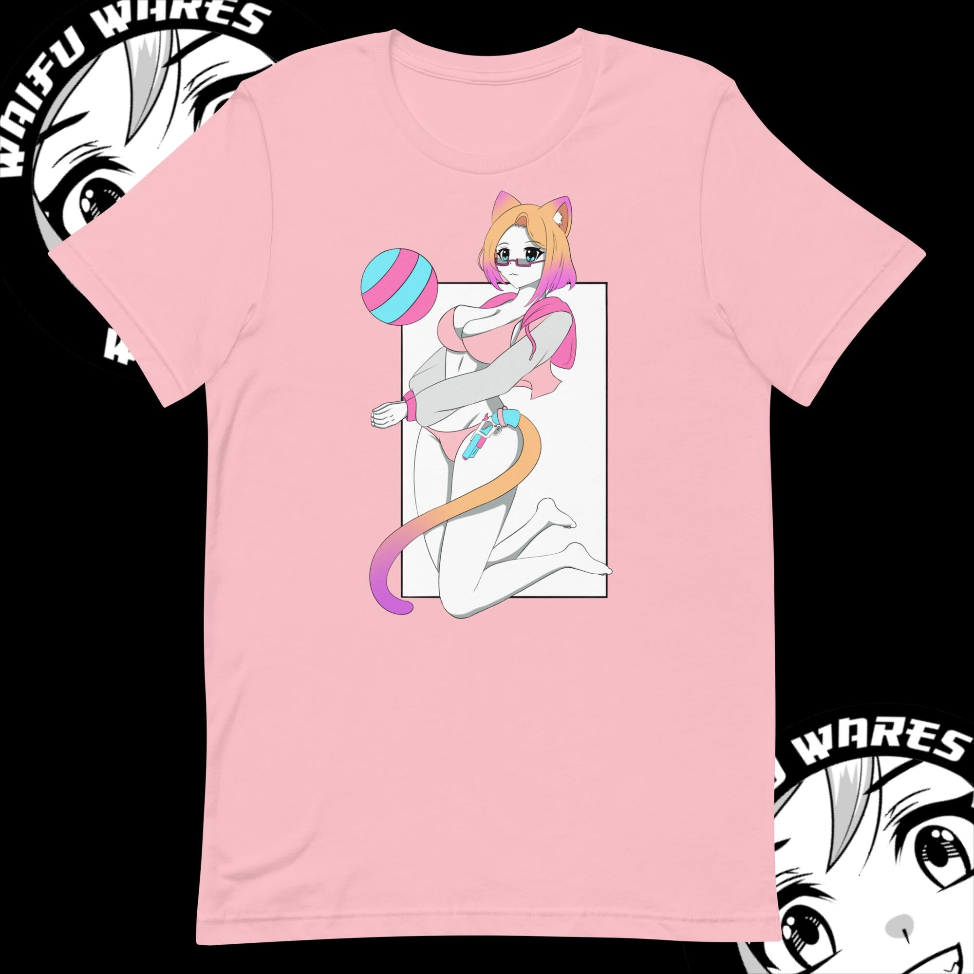 Waifu Wares Nyah Nikki Unisex t-shirt (Transparent)