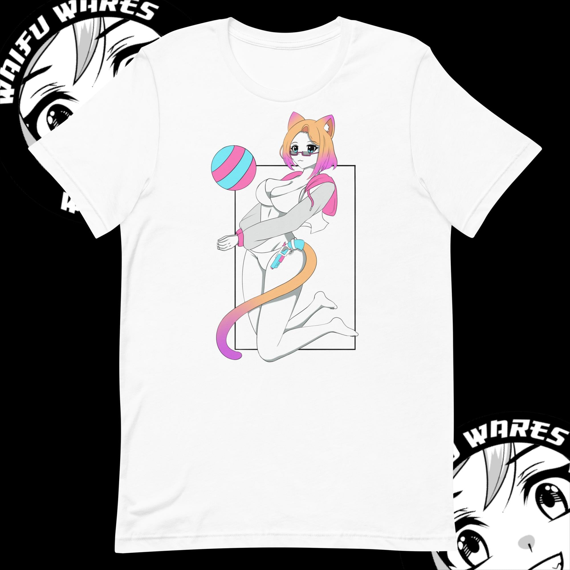 Waifu Wares Nyah Nikki Unisex t-shirt (Transparent)