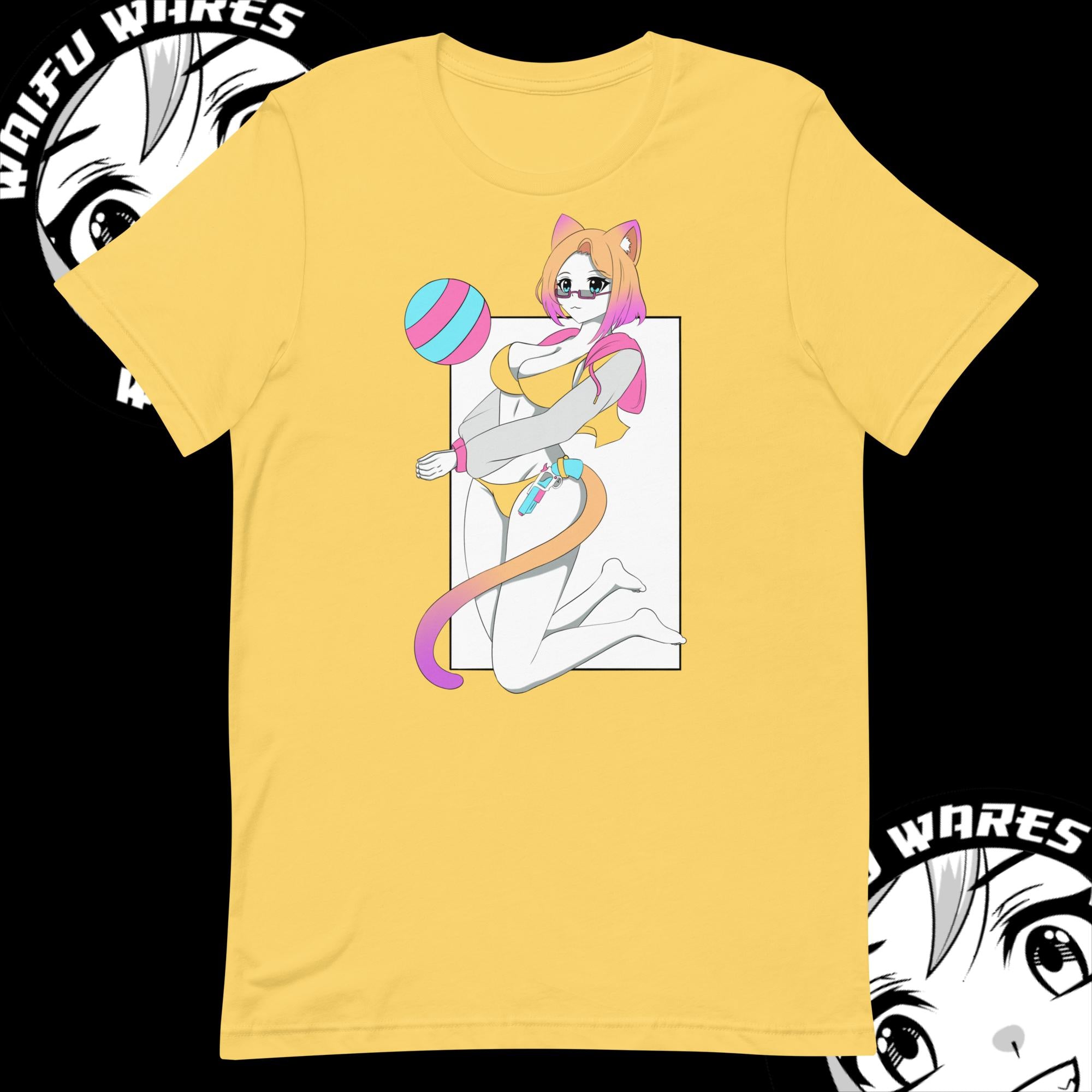 Waifu Wares Nyah Nikki Unisex t-shirt (Transparent)