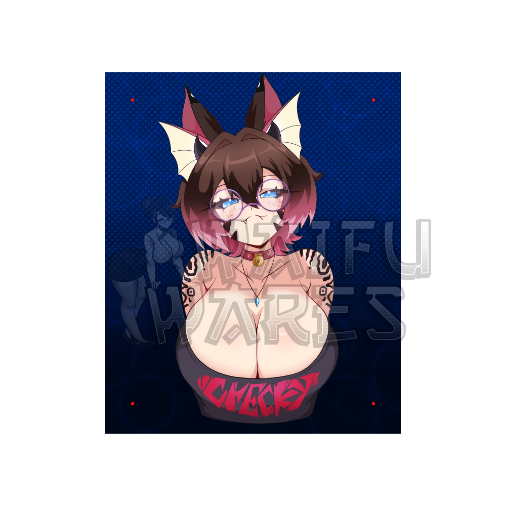 CheckyNyanChan Booba Mouse Pad