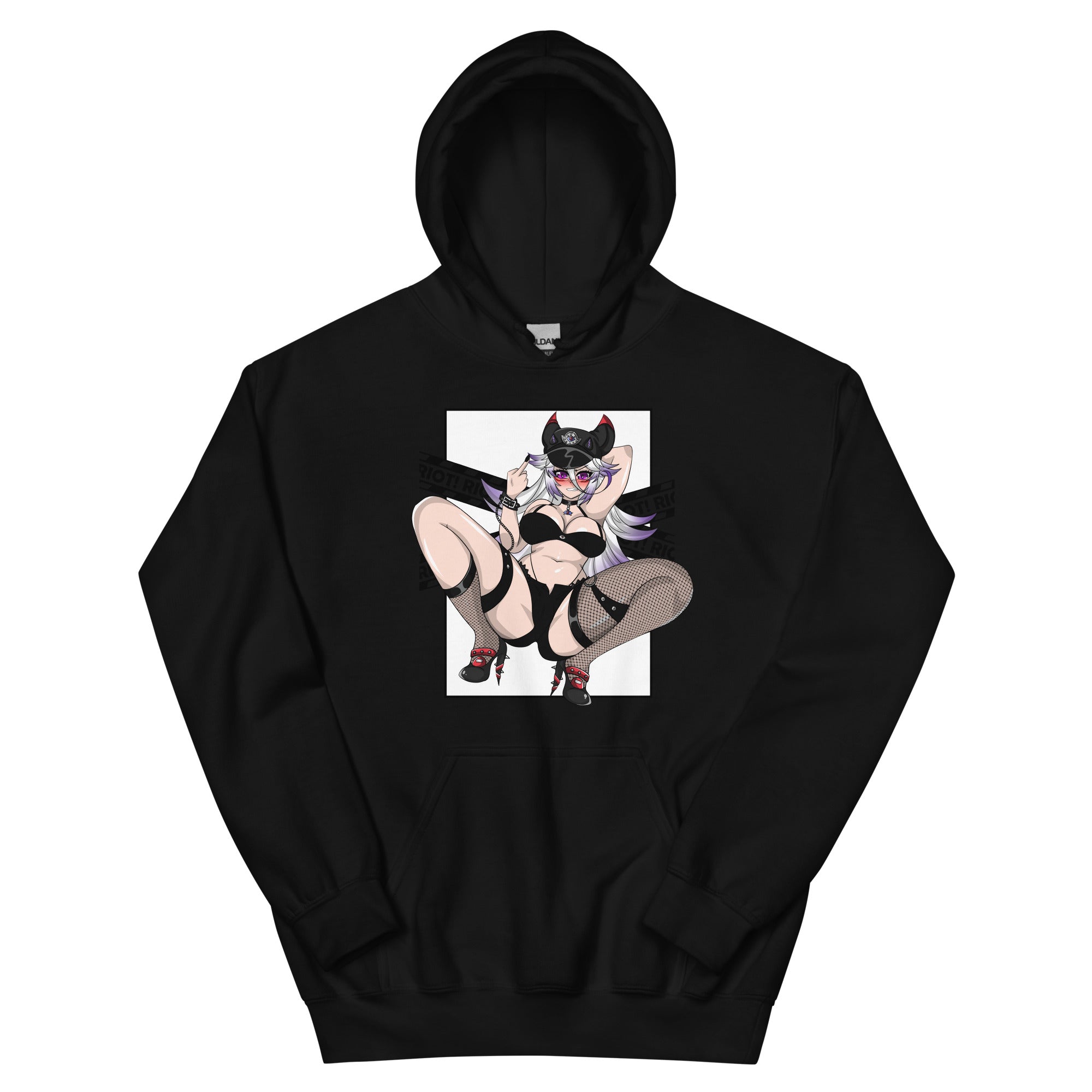 Waifu Wares Content Creator Raya Riot Unisex Hoodie (Transparent)