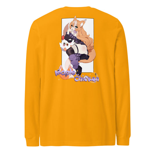 Waifu Wares Maple Chicken Unisex Long Sleeve Tee