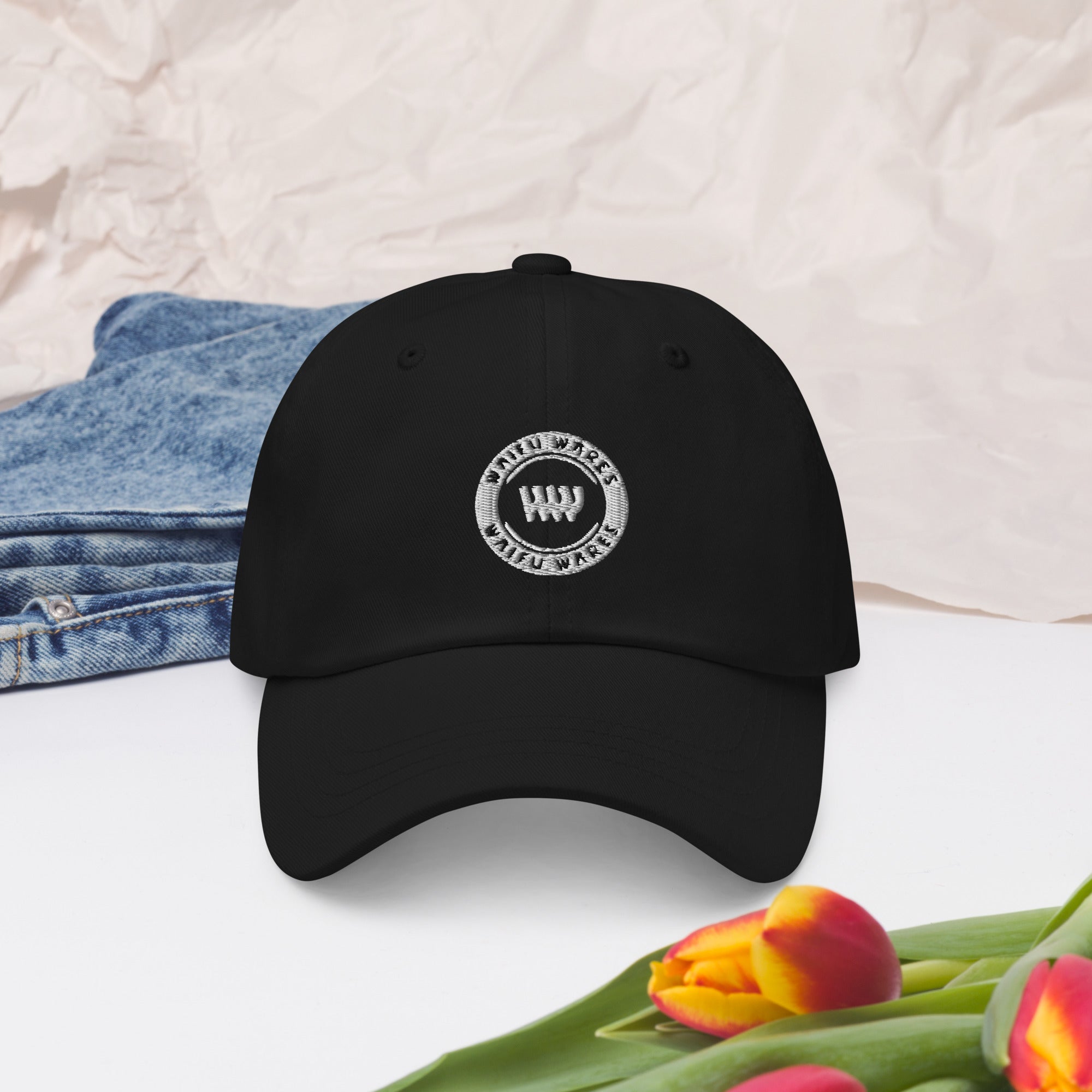 Waifu Wares Cap (White Logo)