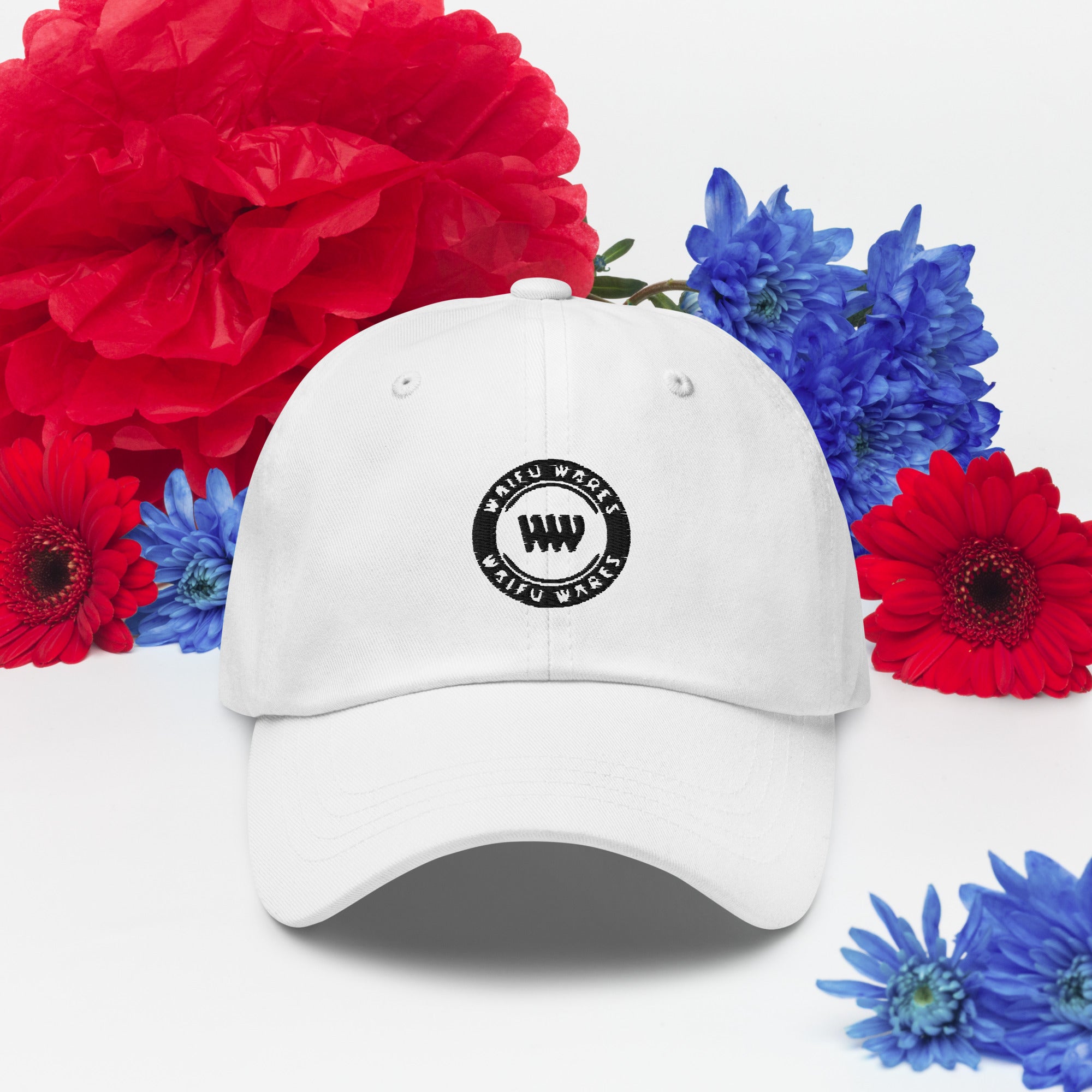 Waifu Wares Cap (Black & White Logo)